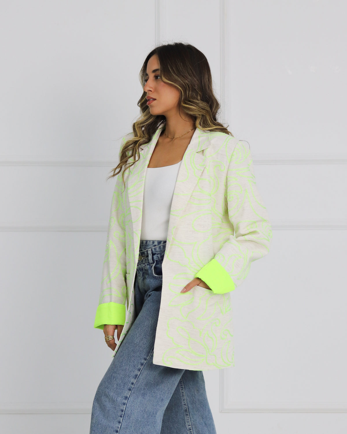 Artsy Blazer - Lime