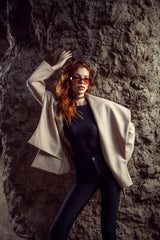 Winged Jacket - Beige