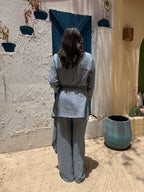 Sway Wrap Jumpsuit - Blue