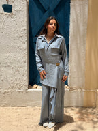 Sway Wrap Jumpsuit - Blue
