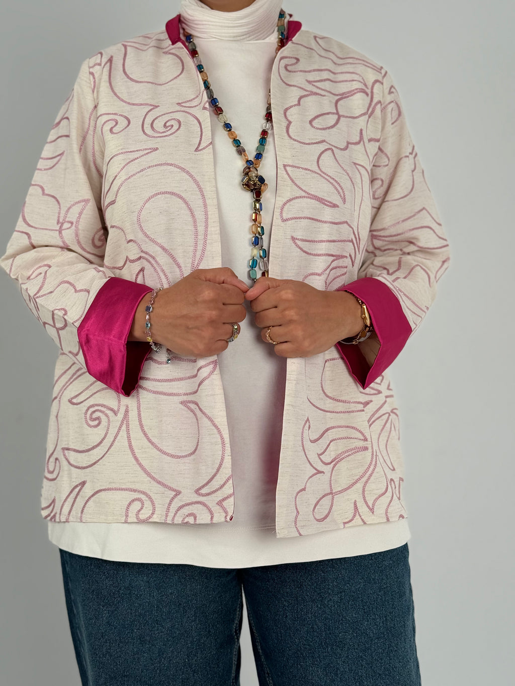 Sketch Jacket - Fushia