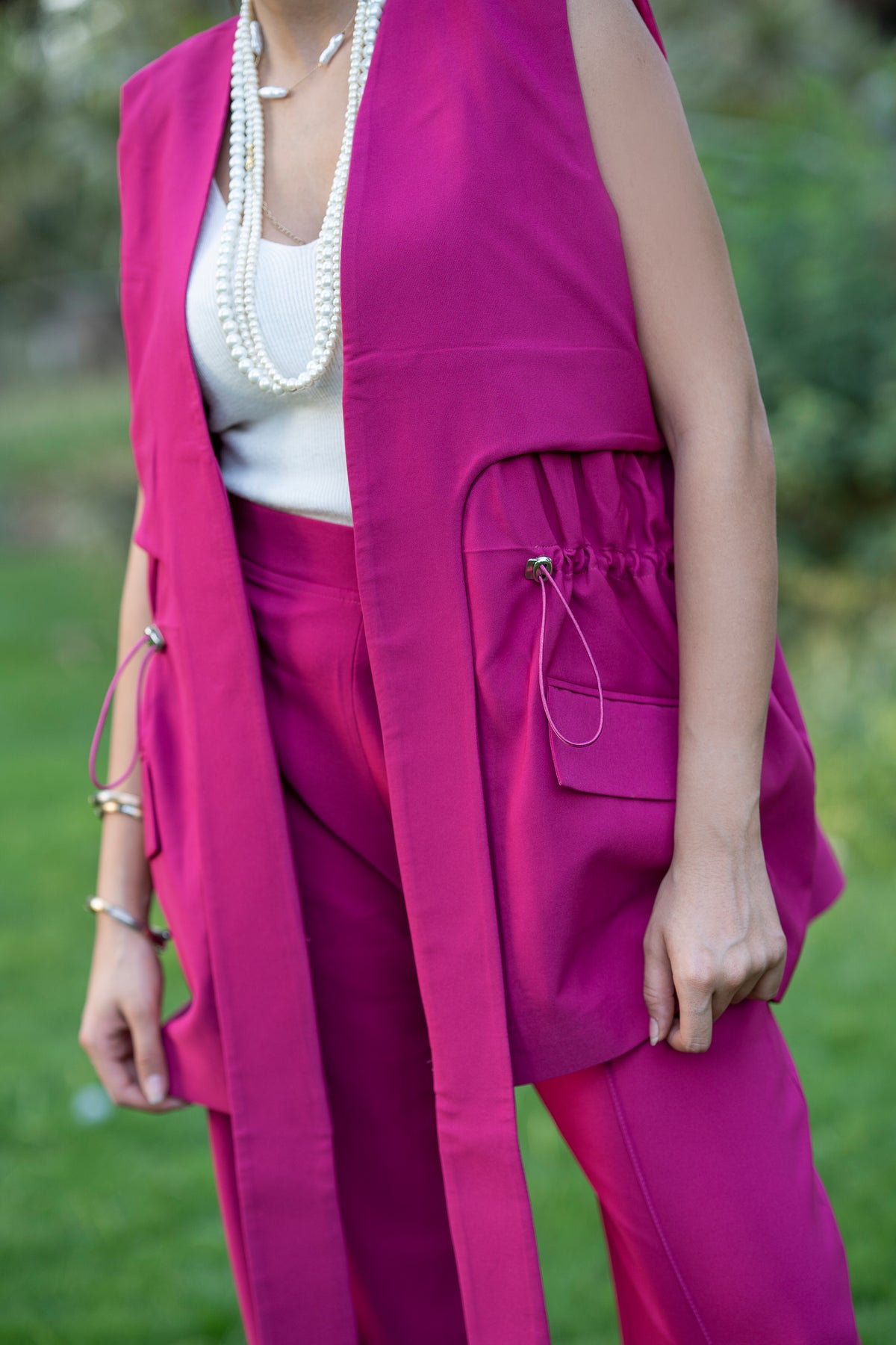 Edge Vest - Hot Pink