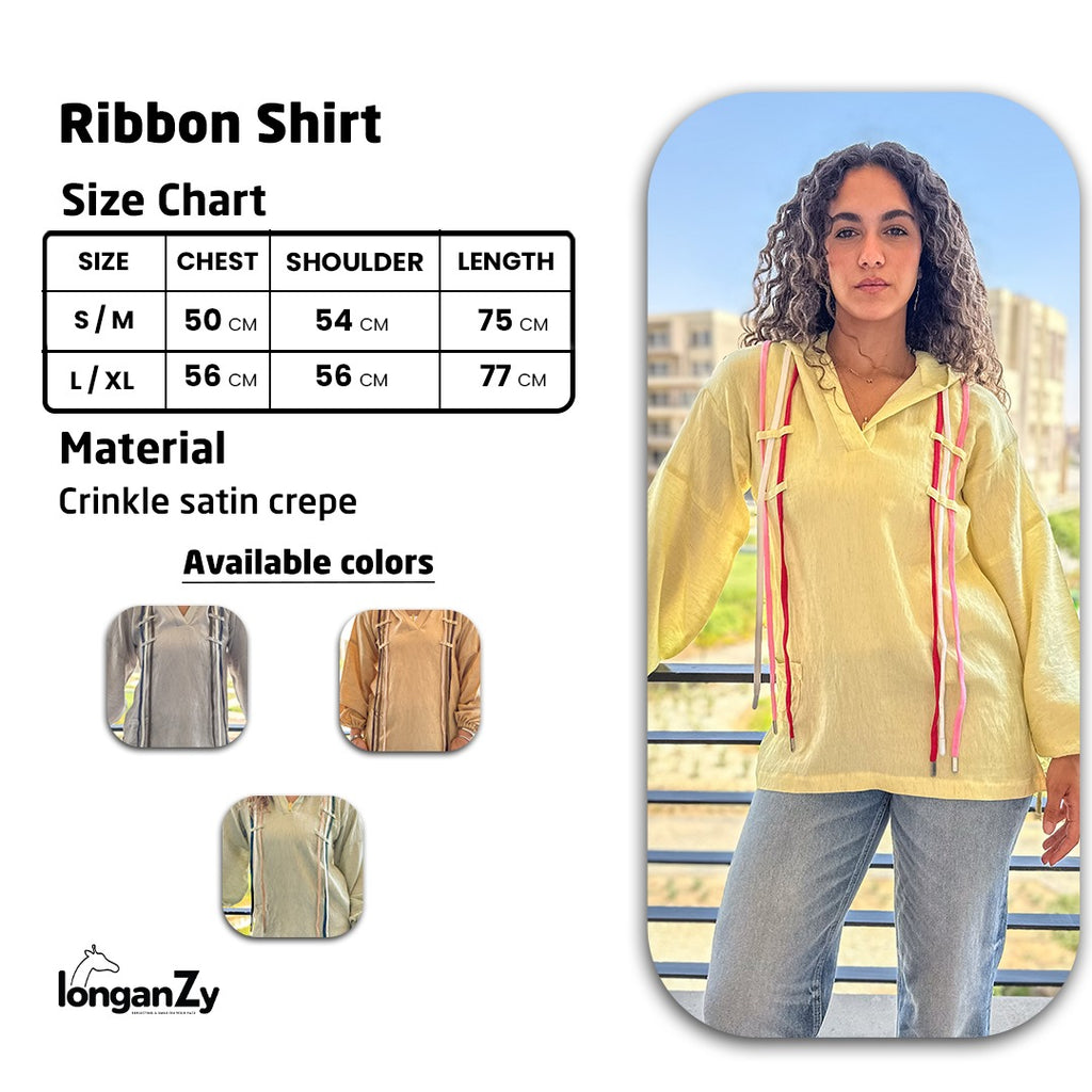 Ribbon Flow Top - Grey