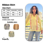 Ribbon Flow Top - Grey
