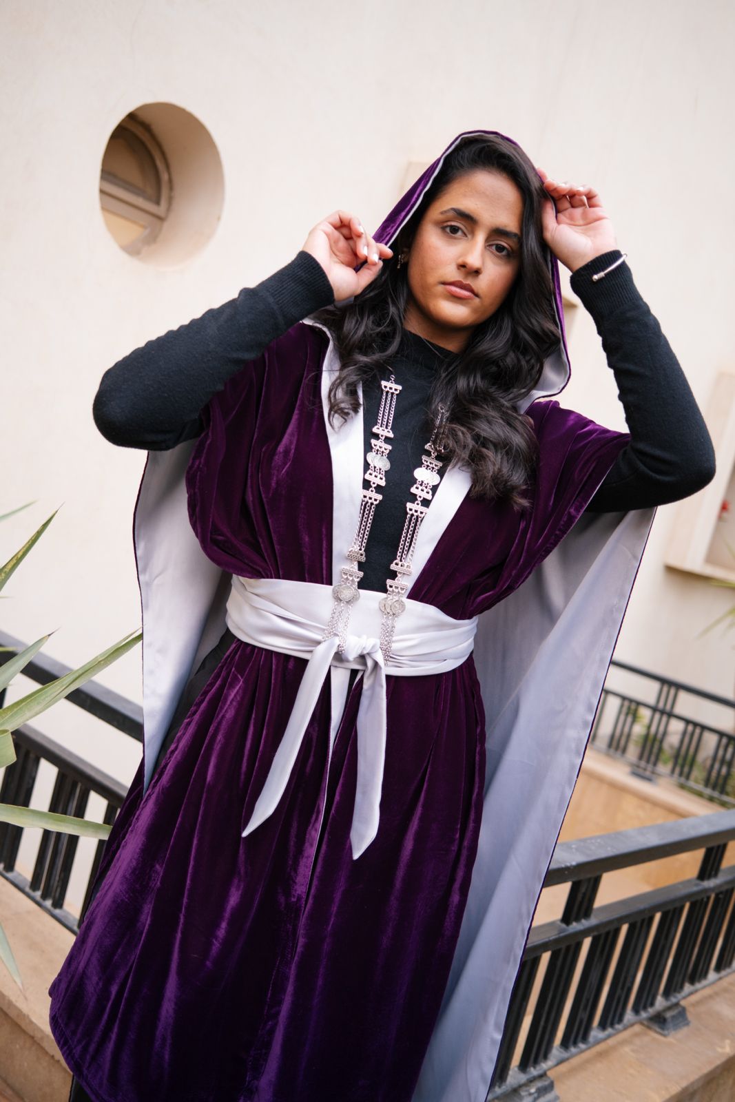 Grace Poncho - Purple