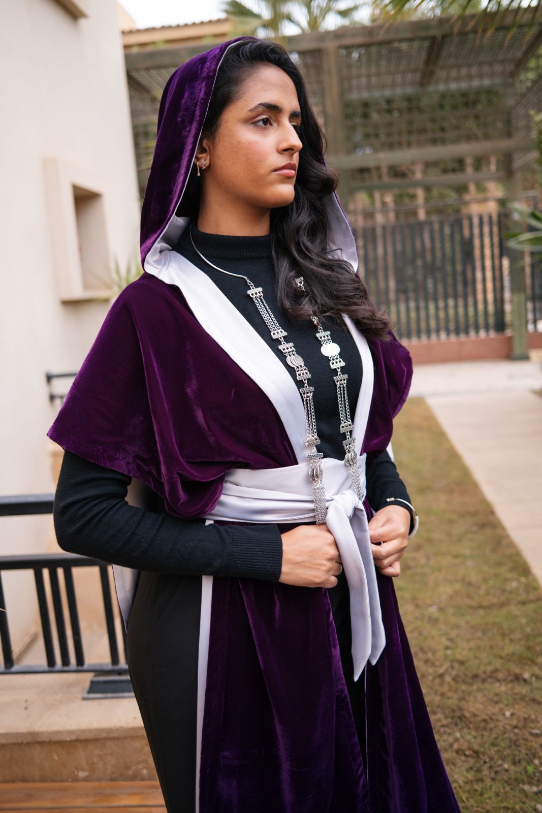 Grace Poncho - Purple