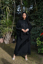 Fringe Motion Skirt - Black