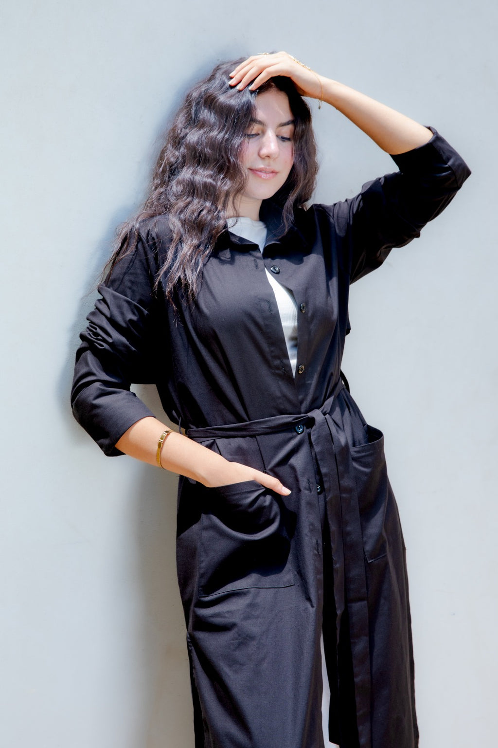 Trench Shirt - Black