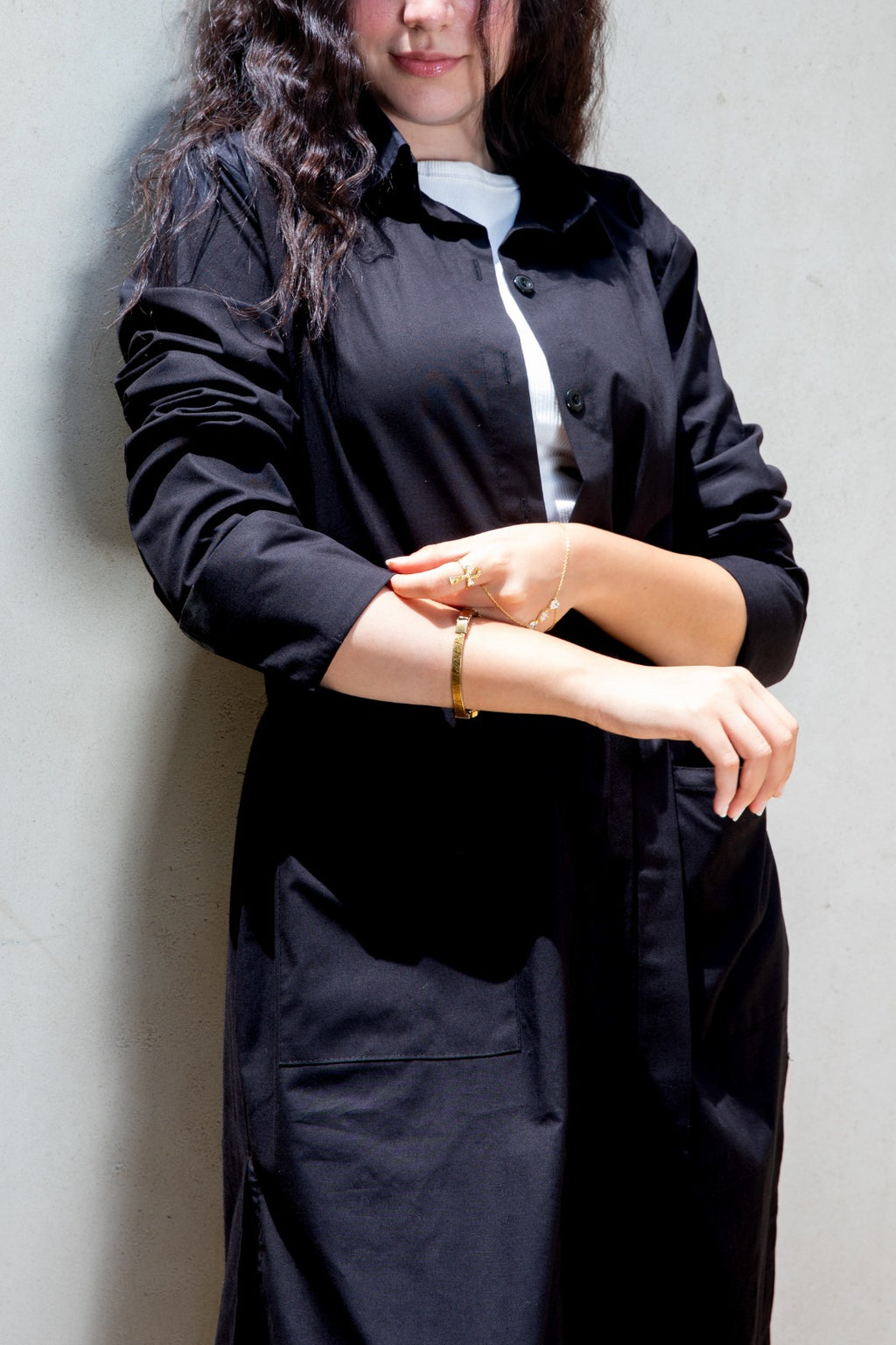 Trench Shirt - Black