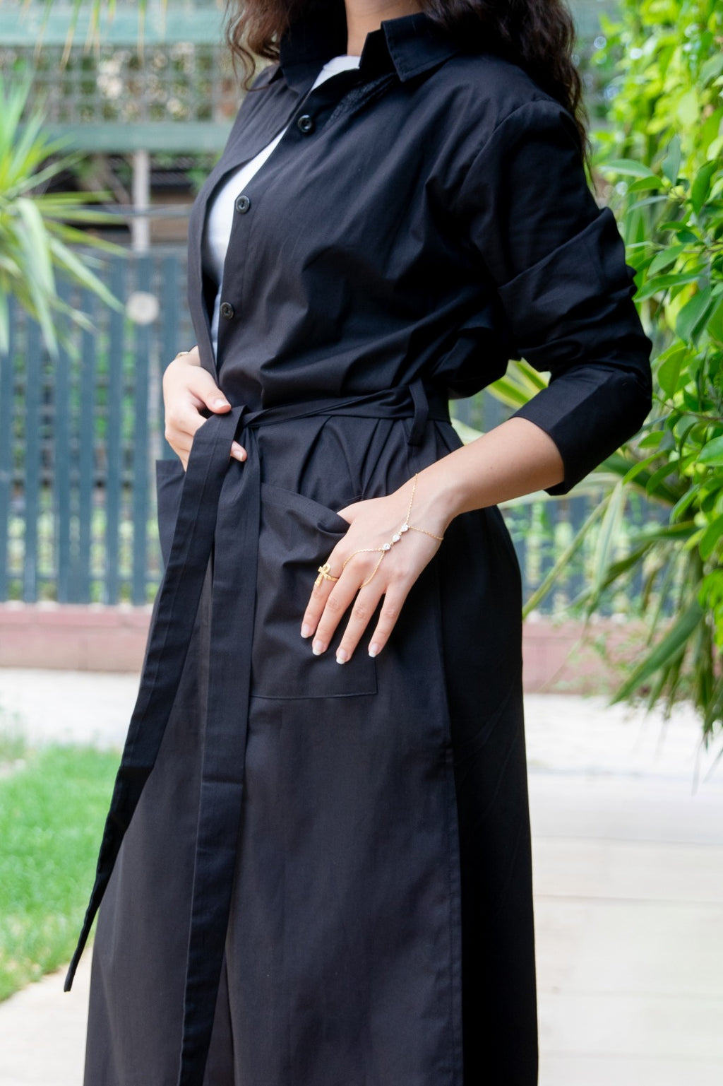 Trench Shirt - Black