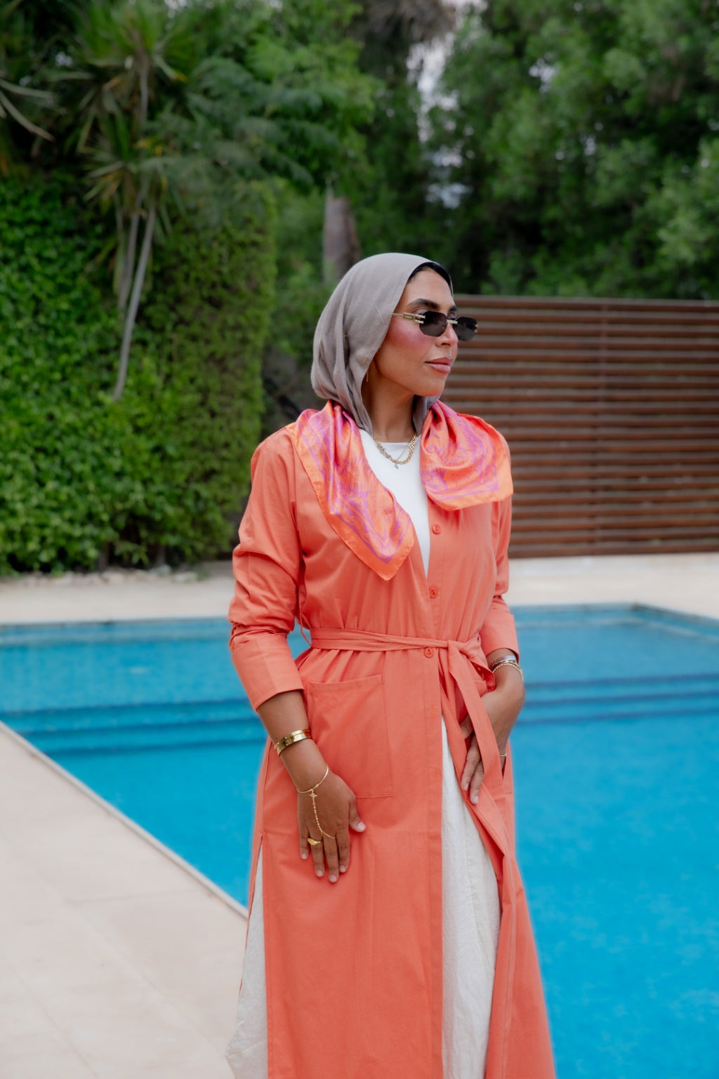 Trench Shirt - Orange