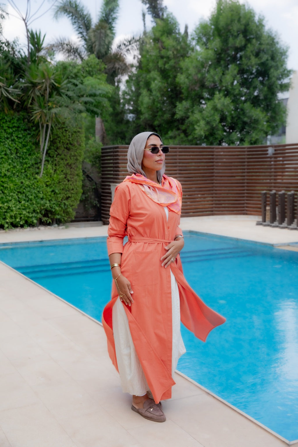 Trench Shirt - Orange