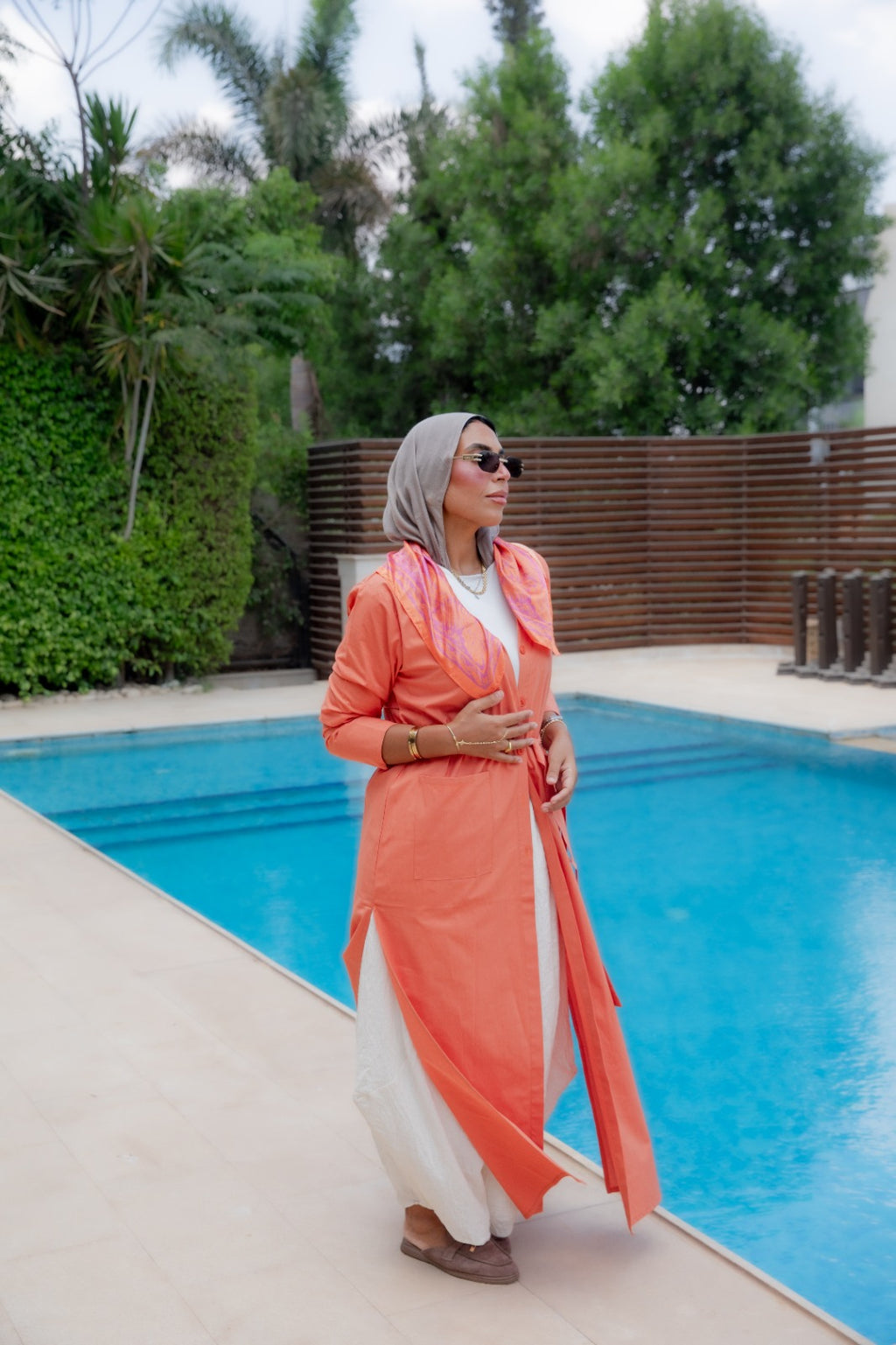 Trench Shirt - Orange