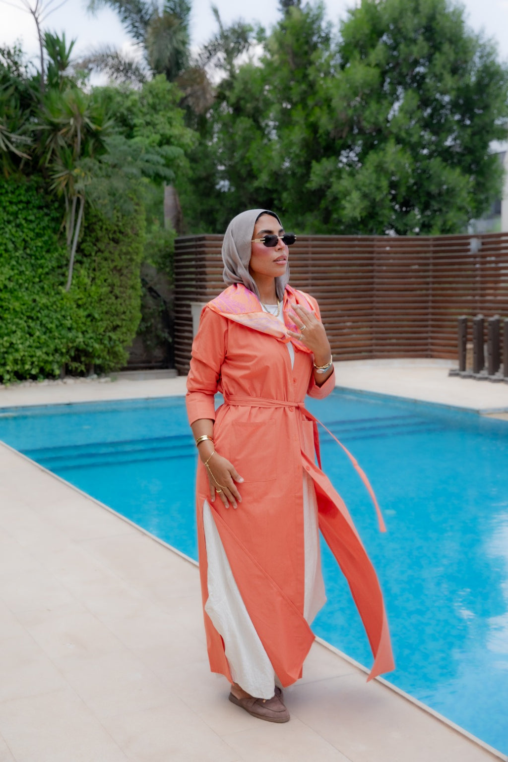 Trench Shirt - Orange