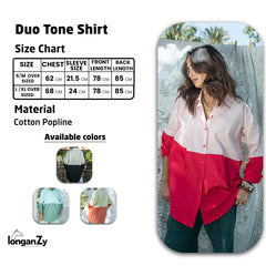Duo Tone Shirt - White & Grey